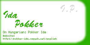 ida pokker business card